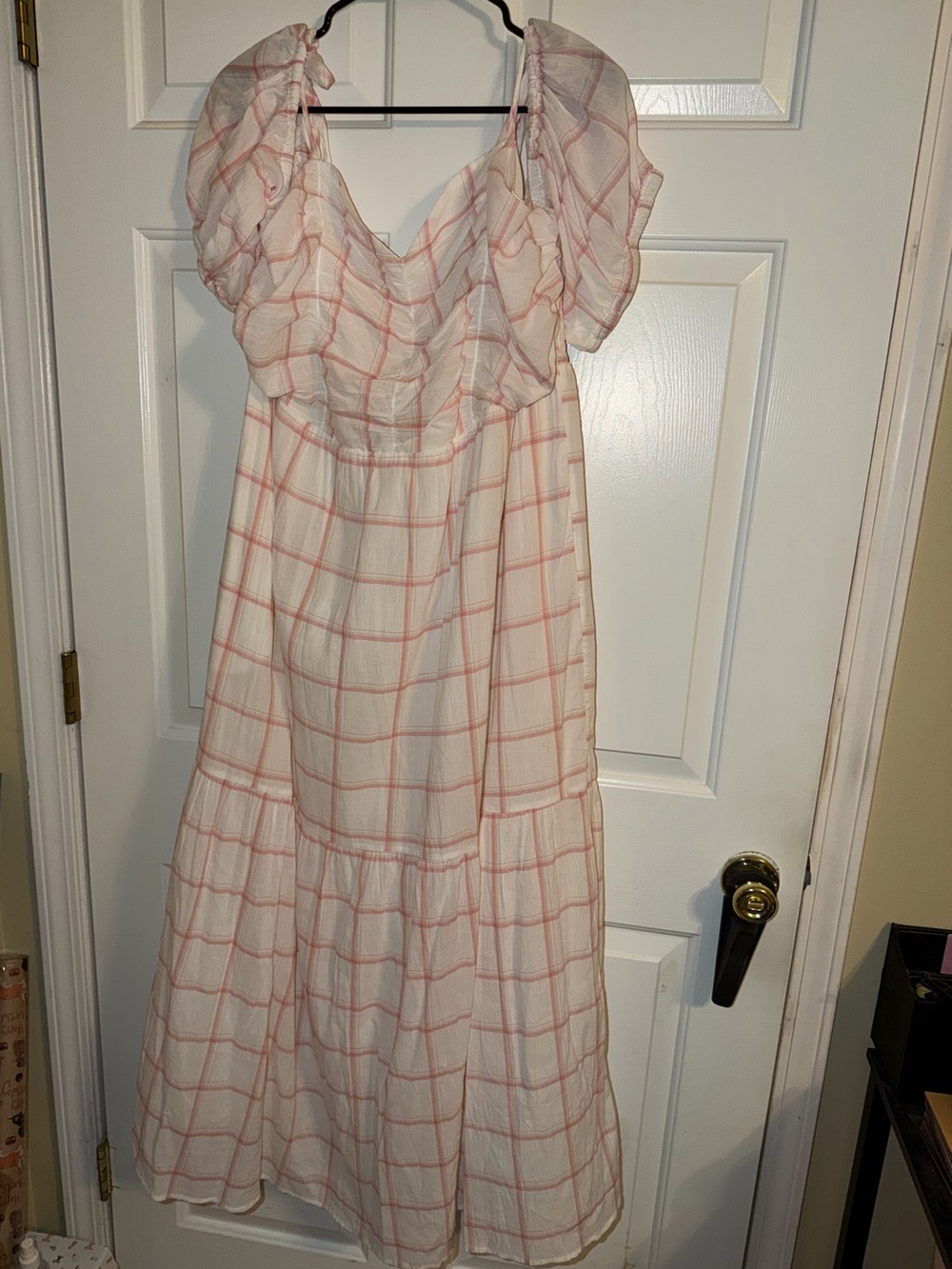 Universal Thread Cream Maxi Dress Vacation Vibes Size 1X